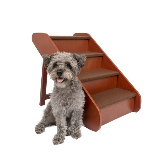 PetSafe® CozyUp™Folding Wood Pet Steps, 4 Steps 50cm High