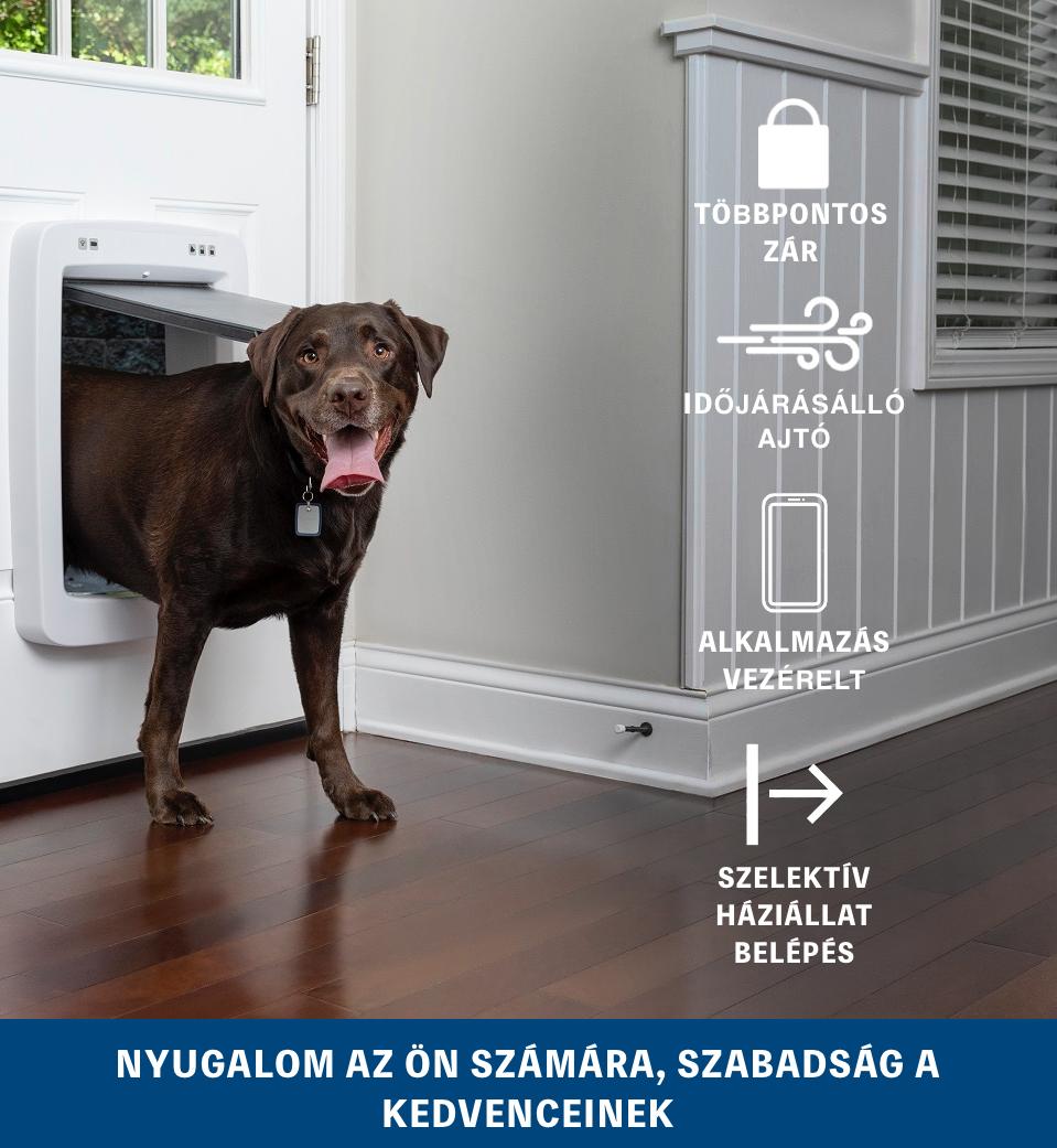 SmartDoor Connected Kutyaajtó Alagútelem, Nagyméretű