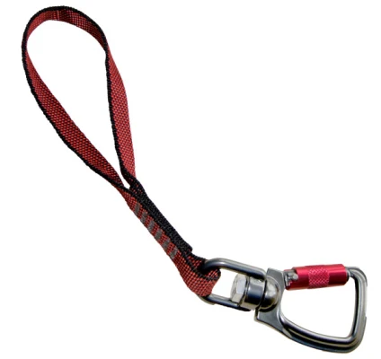 Kurgo karabiner Övszíjhoz Swivel Tether, Piros