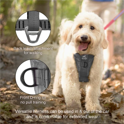 Kurgo Tru-Fit Smart Harness, Enhanced Strength, Charcoal, S