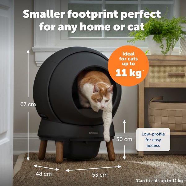 PetSafe ScoopFree SmartSpin Öntisztító Macska WC- fekete
