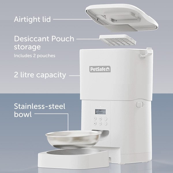 PetSafe® FlexFeed Automata önetető - akár napi 8 étkezéssel, legfeljebb 2 héten keresztül