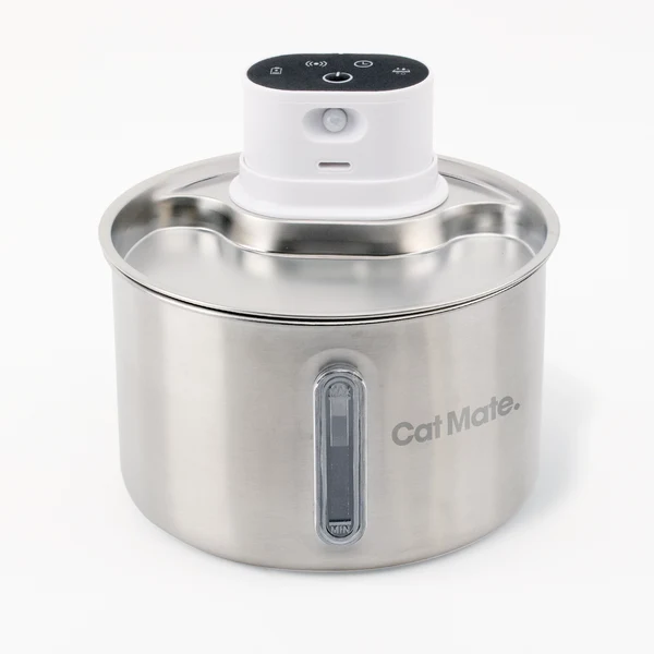 Cat Mate 2.2 Literes Rozsdamentes Acél Kisállat Ivókút - ÖNITATÓ (850) - CloserPets