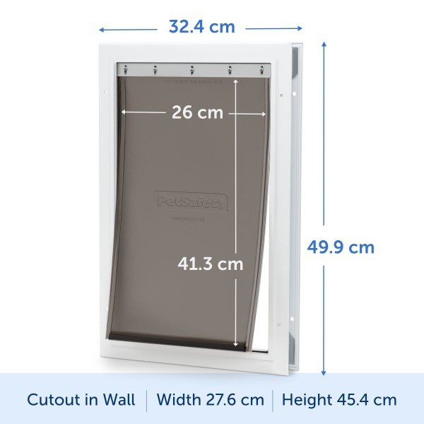 PetSafe Staywell 640 Nagyméretű Kutyaajtó -  Fémkeretes - Lengőajtó Méretei 26cm X 41,5cm