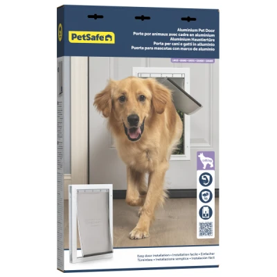 PetSafe Staywell 640 Nagyméretű Kutyaajtó -  Fémkeretes - Lengőajtó Méretei 26cm X 41,5cm