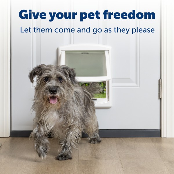 PetSafe Staywell 740 Közepes méretű Kutyaajtó - Lengőajtó mérete: 22,8cm X 26,7cm