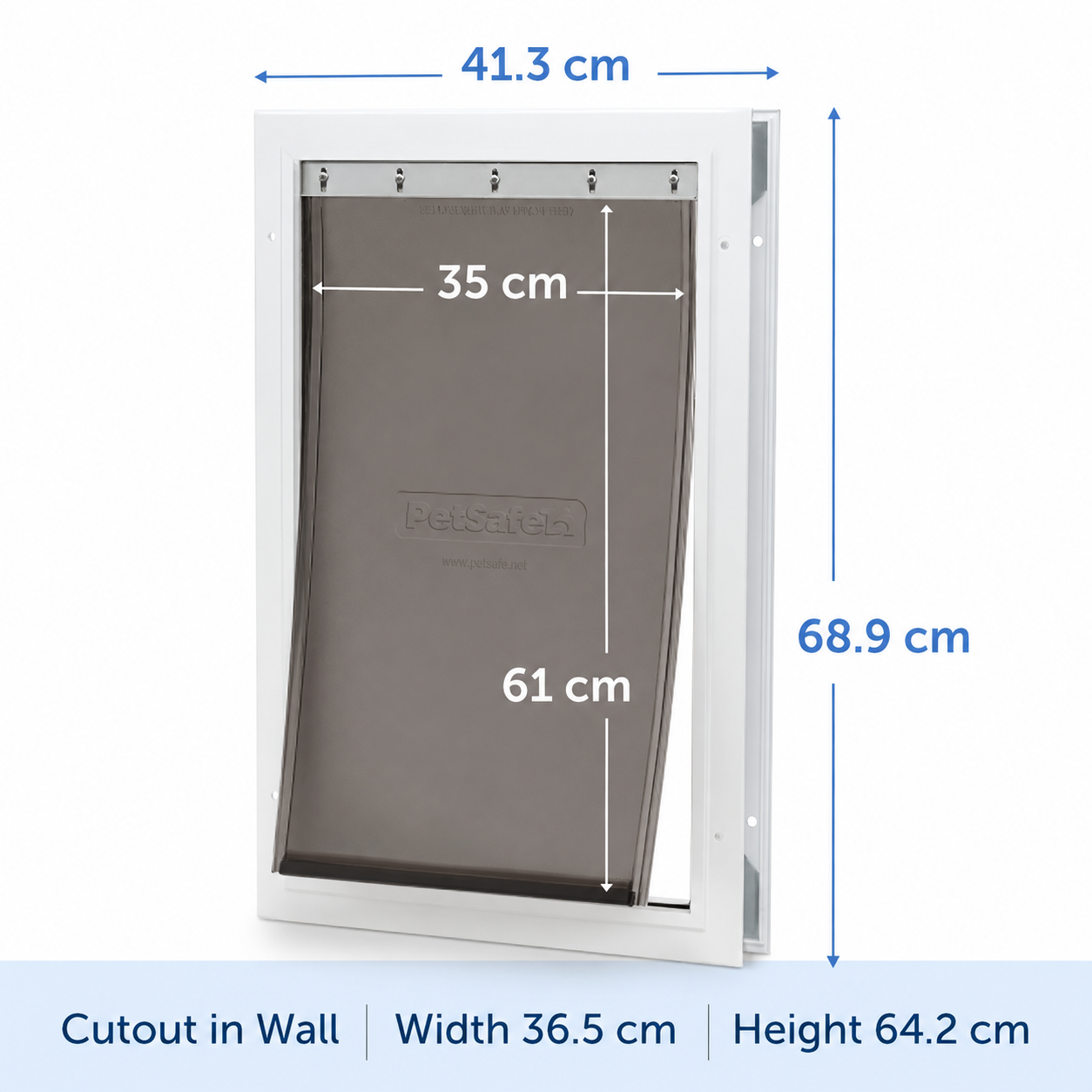 PetSafe Staywell 660 Extra Nagyméretű kutyaajtó -  Fémkeretes - Lengőajtó méretei 34,5cm X 61cm