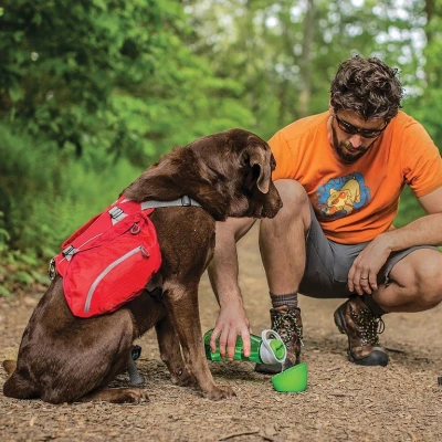 KURGO Baxter Kutya túra hátizsák - Pajta VÖRÖS - 13,5kg - 38,5kg