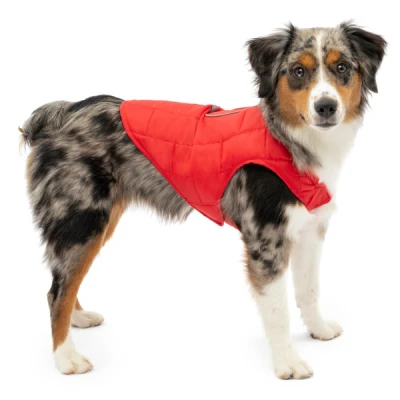 Kurgo Loft Dog Jacket L CHILI RED-CHARCOAL- L