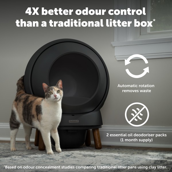PetSafe ScoopFree SmartSpin Öntisztító Macska WC- fekete