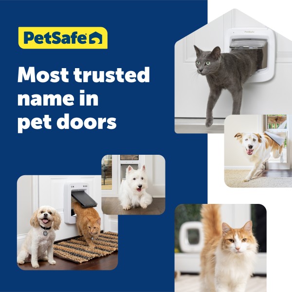 PetSafe Mikrochipes Macskaajtó - Chipes - Fehér