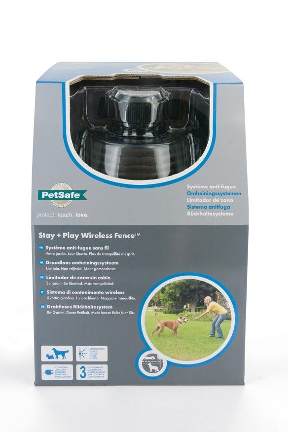 PetSafe STAY  PLAY vezeték nélküli kutyakerítés újratölthető akkumulátoros nyakörvvel