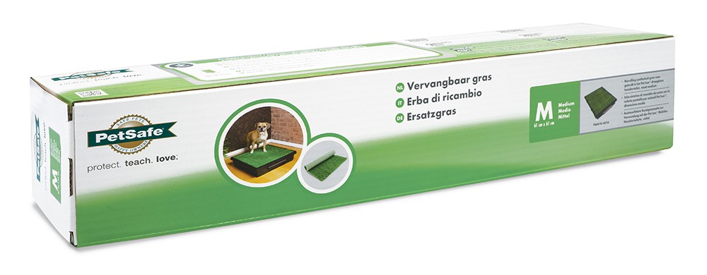 Pet Loo™ Kisállat Toalett Cserélhető MŰFŰ - Közepes méret 58cm X  58cm