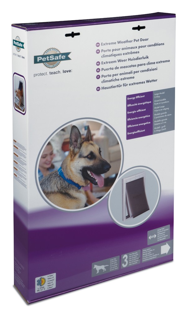 PetSafe HŐSZIGETELT KUTYAAJTÓ NAGYMÉRETŰ  /Lengőajtó mérete: 25,5cm  X  41cm/ Extreme Weather Door
