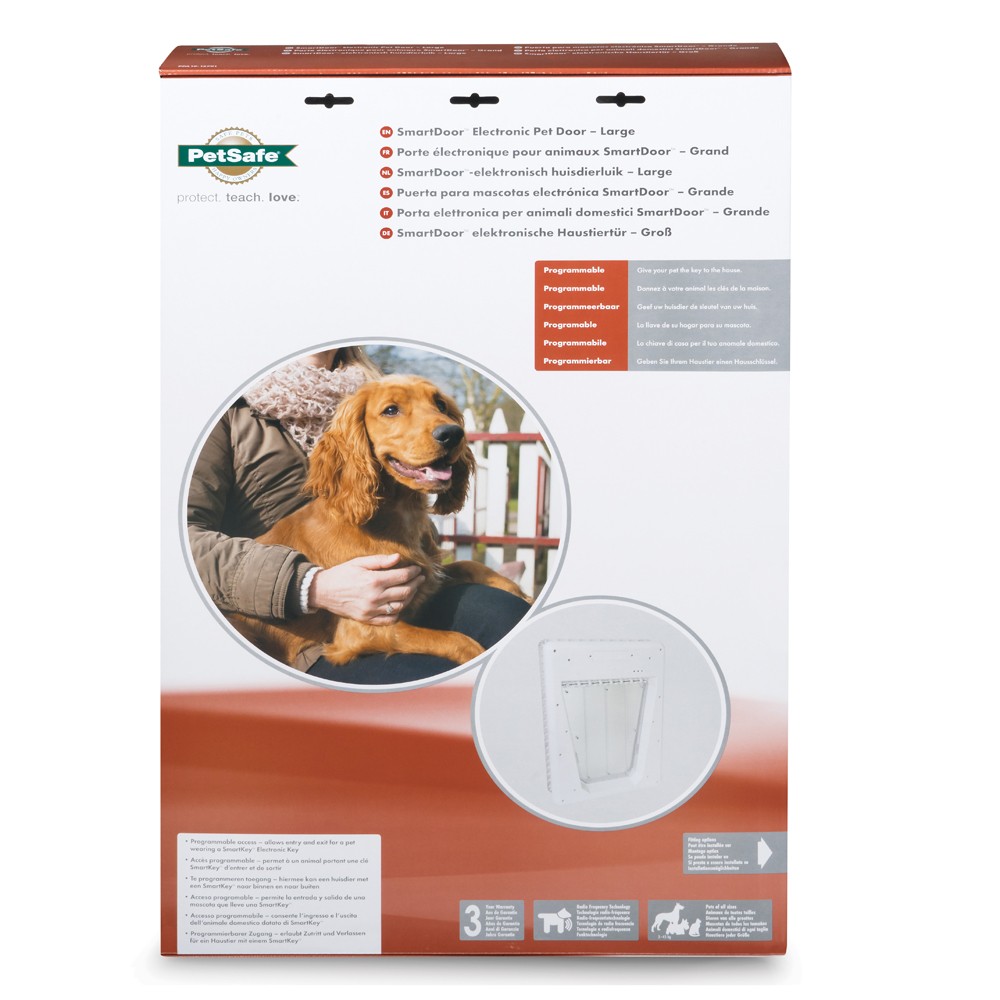 PetSafe SmartDoor Elektronikus Kutyaajtó (Nagyméretű) Lengőajtó mérete 330mm X 406mm