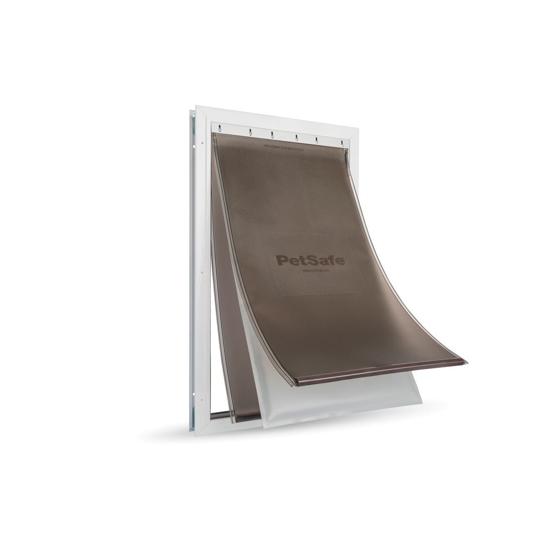 PetSafe HŐSZIGETELT KUTYAAJTÓ - Alumínium keretes - Extra NAGYMÉRETŰ  /Lengőajtó: 34,5cm  X  61cm/ Extreme Weather Aluminum Door