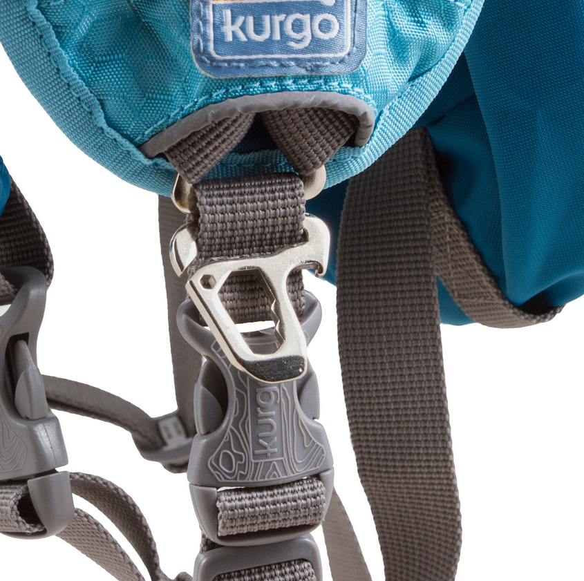 KURGO Baxter Backpack - BLUE - for dogs 30-85 pounds