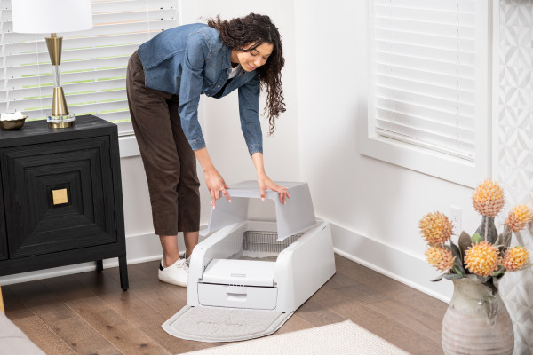 PetSafe ScoopFree Clumping Öntisztító Kutya-Macska Alomtisztítógép TETŐ és tartozék csomag