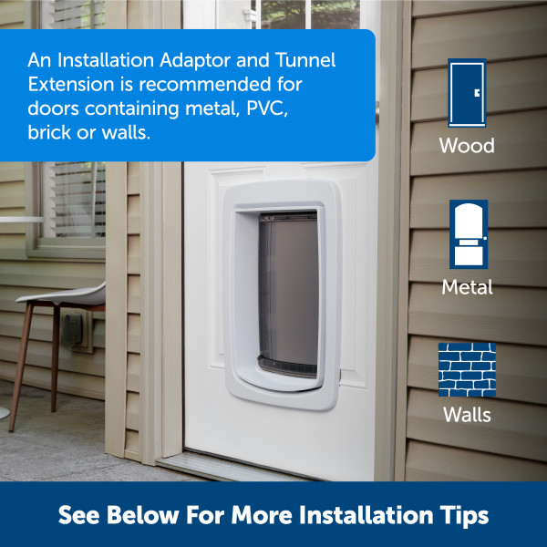 PetSafe SmartDoor Connected Kutyaajtó - Nagyméretű - Lengőajtó mérete: 30cm X 40cm