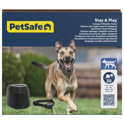 PetSafe STAY  PLAY vezeték nélküli kutyakerítés újratölthető akkumulátoros nyakörvvel