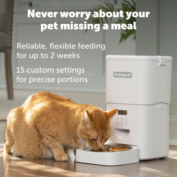 PetSafe® FlexFeed Automata önetető - akár napi 8 étkezéssel, legfeljebb 2 héten keresztül