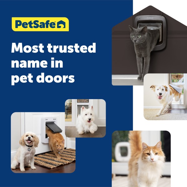 PetSafe Mikrochipes Macskaajtó - Chipes - Barna