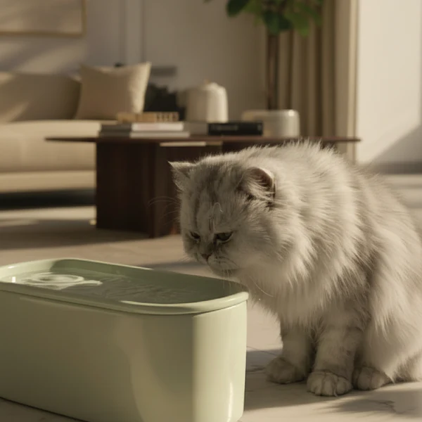 Cat Mate Kerámia Önitató macskáknak - Lágy zöld - (800USG) - Closerpets